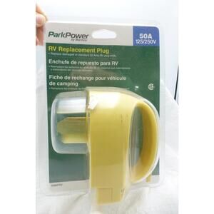 ParkPower by Marinco 50A 125/250V RV Replacement Plug NEMA 14-50P Yellow C16